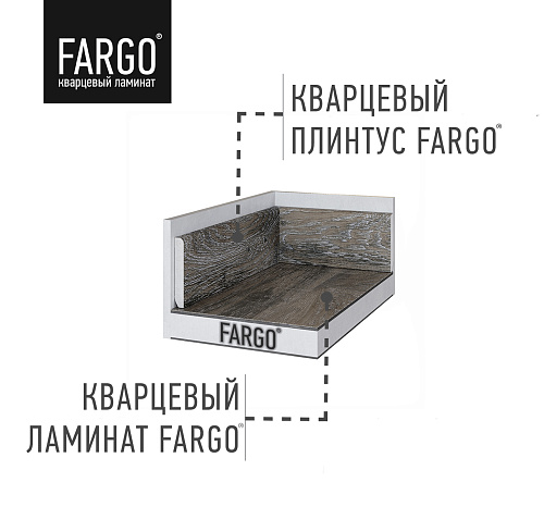 Кварцевый плинтус Fargo JC 18001-28 Дуб Старый Кварцевый плинтус Fargo JC 18001-28 Дуб Старый